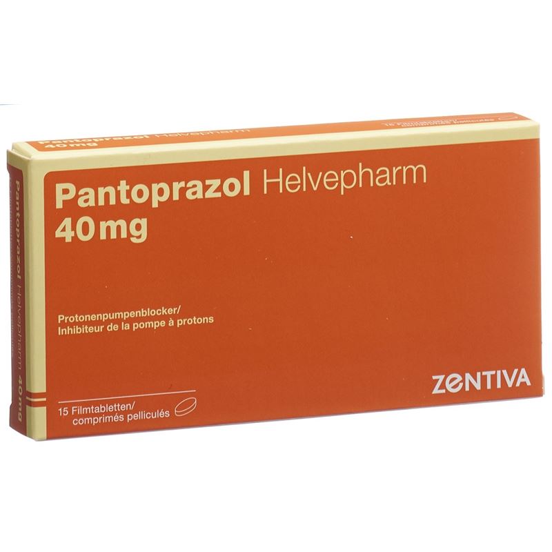 PANTOPRAZOL Helvepharm Filmtabl 40 mg 15 Stk
