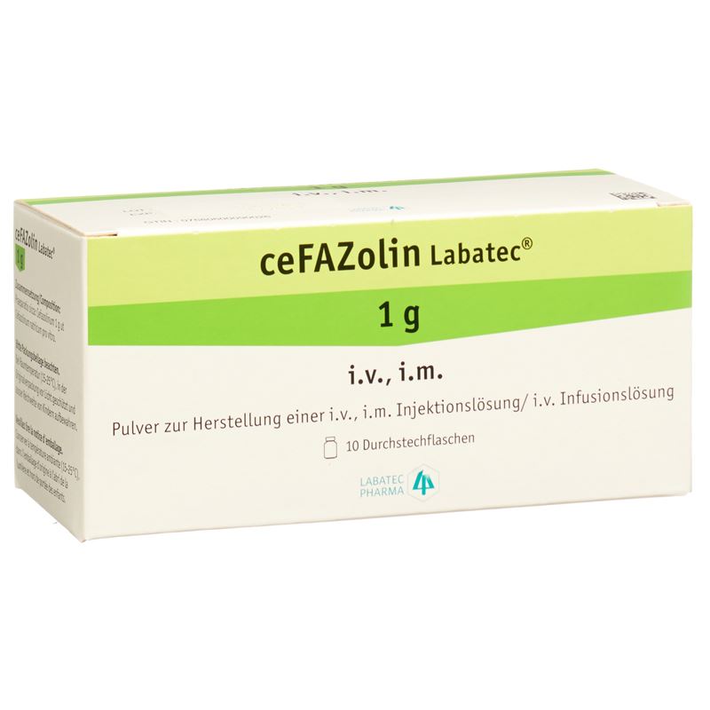 CEFAZOLIN Labatec Trockensub 1 g Durchstf 10 Stk