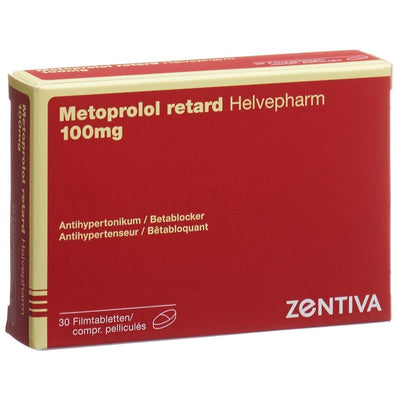 METOPROLOL Helvepharm Ret Filmtabl 100 mg 30 Stk