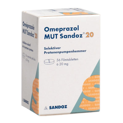 OMEPRAZOL MUT Sandoz Filmtabl 20 mg Ds 56 Stk