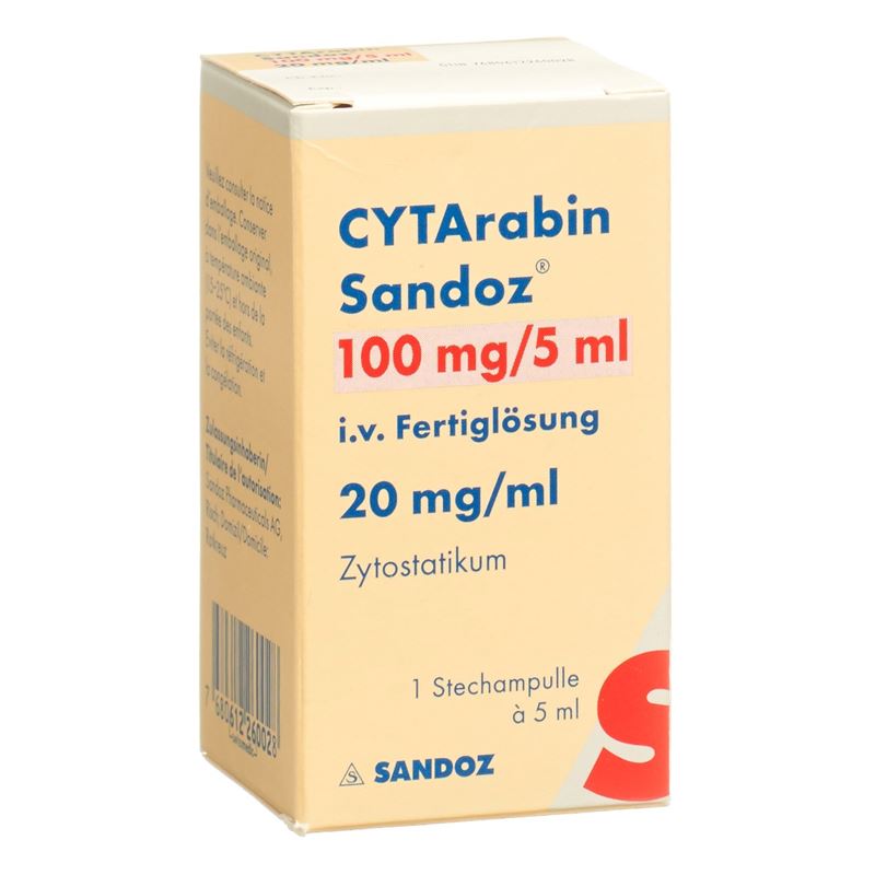 CYTARABIN Sandoz Inj Lös 100 mg/5ml Durchstf