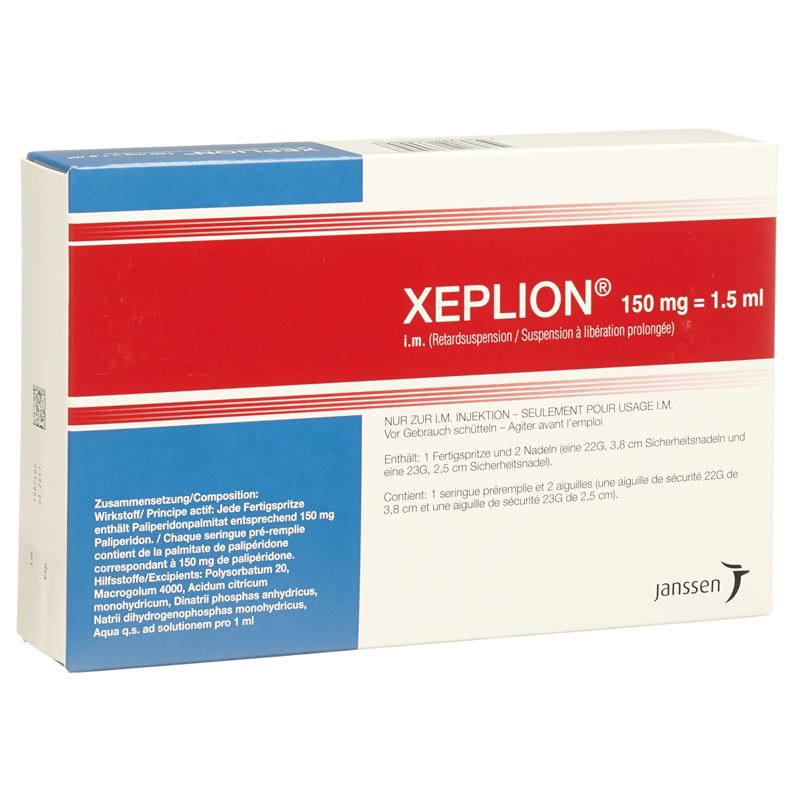 XEPLION Inj Susp 150 mg/1.5ml Fertspr 1.5 ml