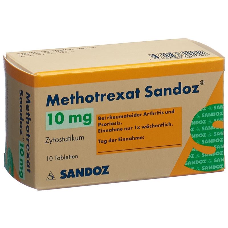 METHOTREXAT Sandoz Tabl 10 mg Fl 10 Stk