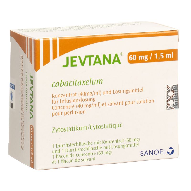 JEVTANA Inf Konz 60 mg/1.5ml c Solv Durchstf