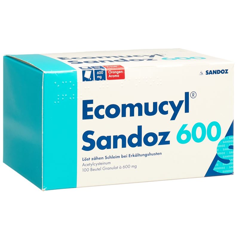 ECOMUCYL Sandoz Gran 600 mg Btl 100 Stk