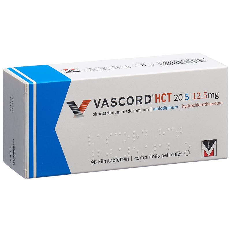 VASCORD HCT Filmtabl 20/5/12.5 mg 98 Stk