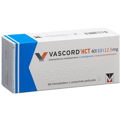 VASCORD HCT Filmtabl 40/10/12.5 mg 98 Stk