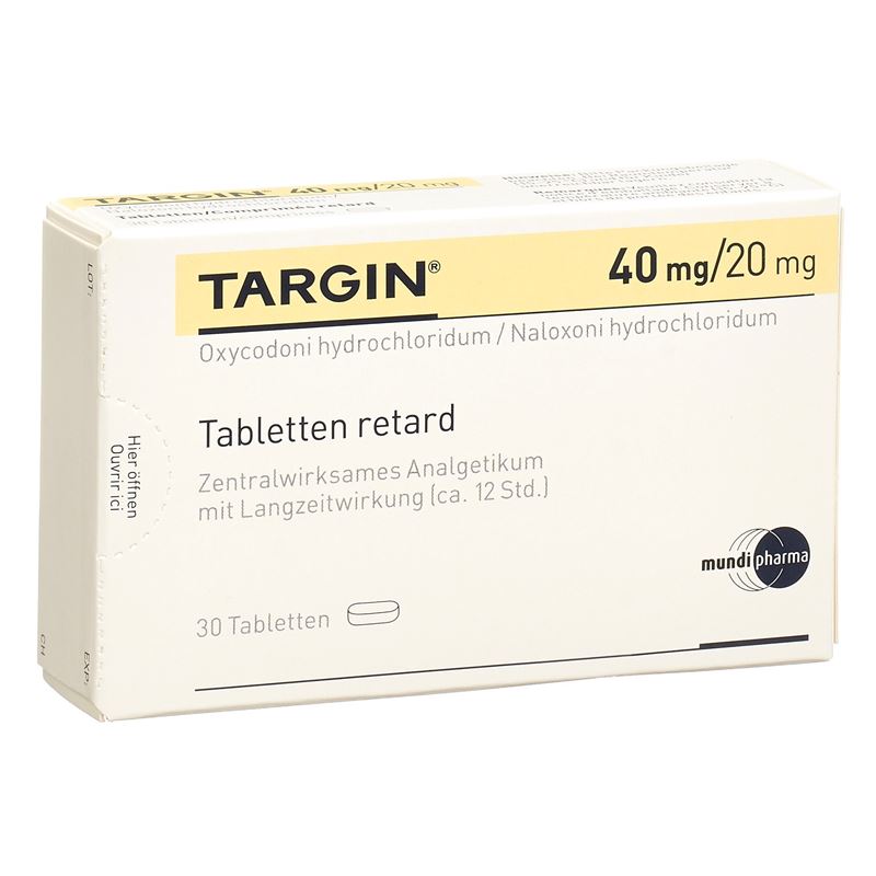 TARGIN Ret Tabl 40 mg/20 mg 30 Stk