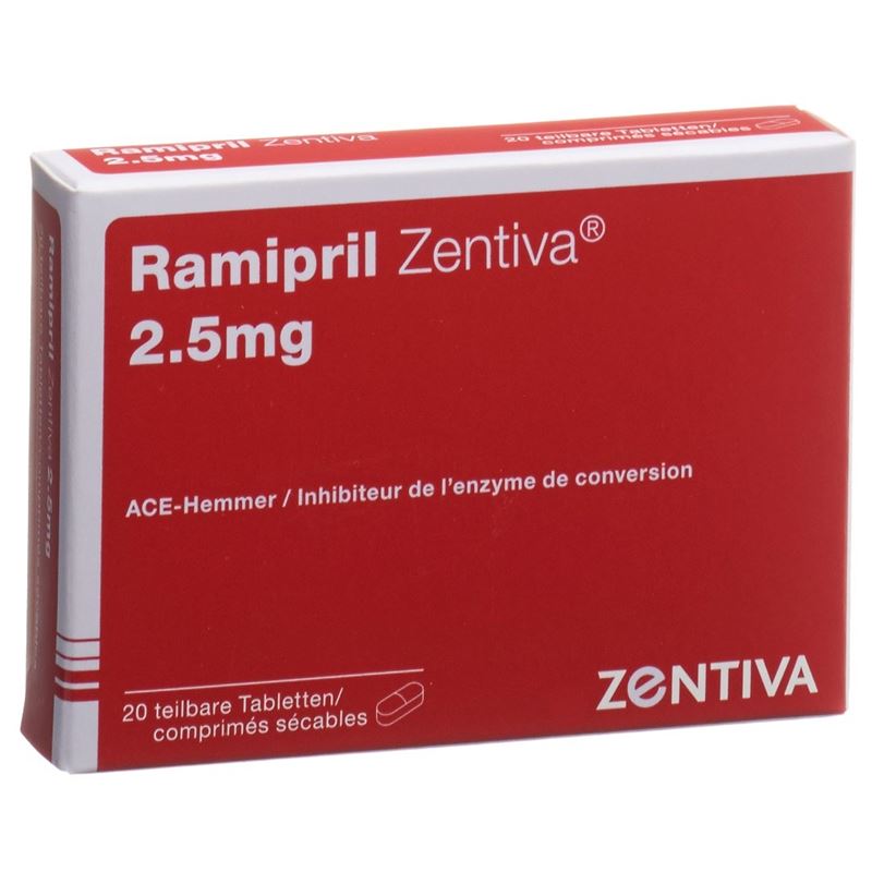 RAMIPRIL Zentiva Tabl 2.5 mg 20 Stk