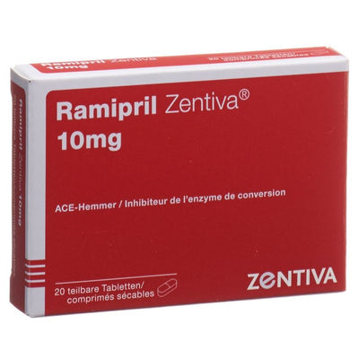 RAMIPRIL Zentiva Tabl 10 mg 20 Stk