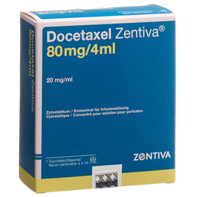 DOCETAXEL Zentiva Inf Konz 80 mg/4ml Durchstf