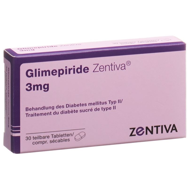 GLIMEPIRIDE Zentiva Tabl 3 mg 30 Stk