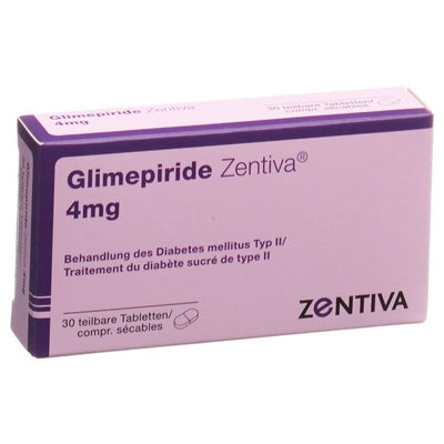 GLIMEPIRIDE Zentiva Tabl 4 mg 30 Stk