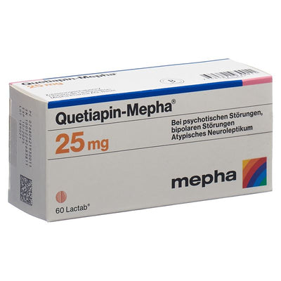 QUETIAPIN Mepha Filmtabl 25 mg 60 Stk