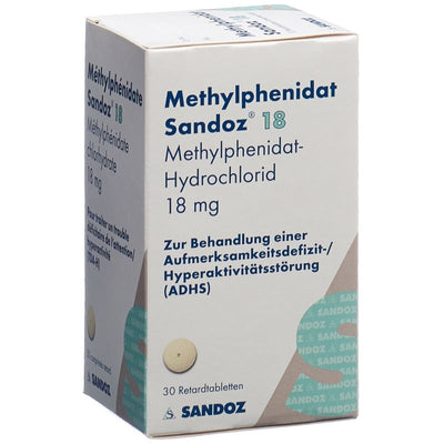 METHYLPHENIDAT Sandoz Ret Tabl 18 mg Ds 30 Stk