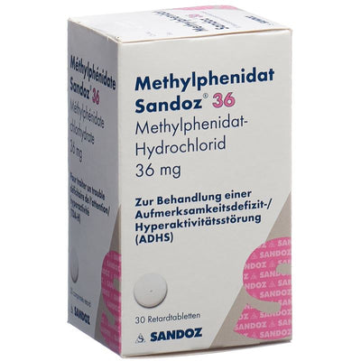 METHYLPHENIDAT Sandoz Ret Tabl 36 mg Ds 30 Stk