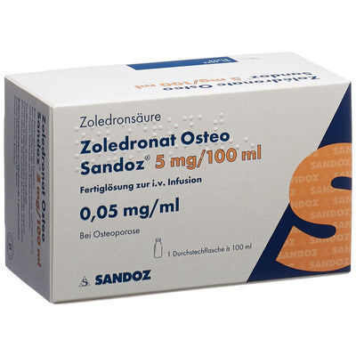 ZOLEDRONAT OSTEO Sandoz 5 mg/100ml Amp 100 ml