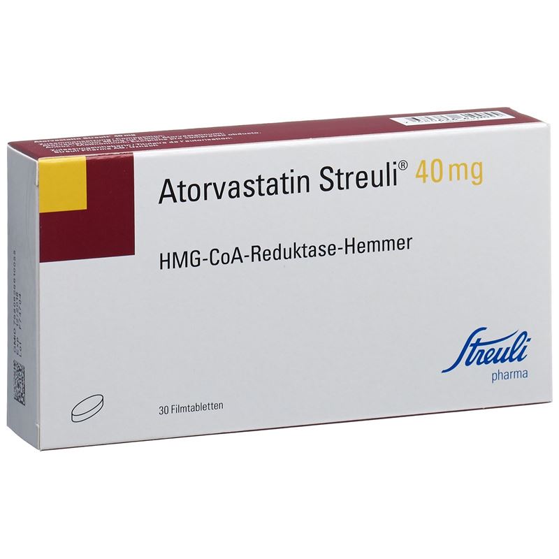 ATORVASTATIN Streuli Filmtabl 40 mg 30 Stk