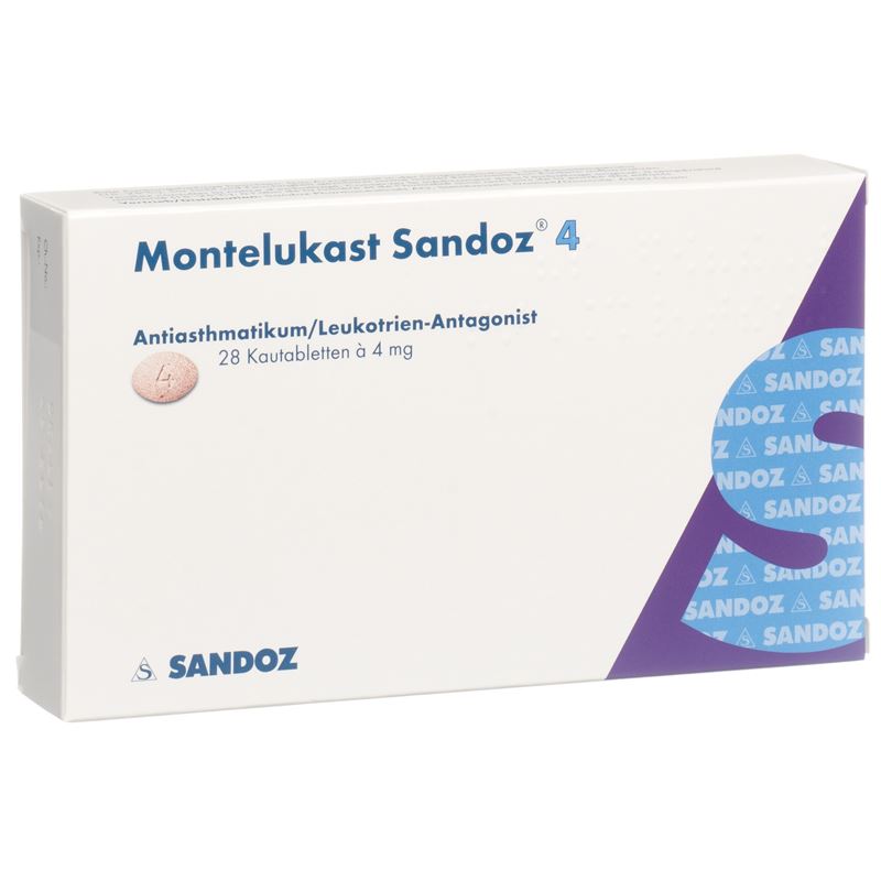 MONTELUKAST Sandoz Kautabl 4 mg 28 Stk