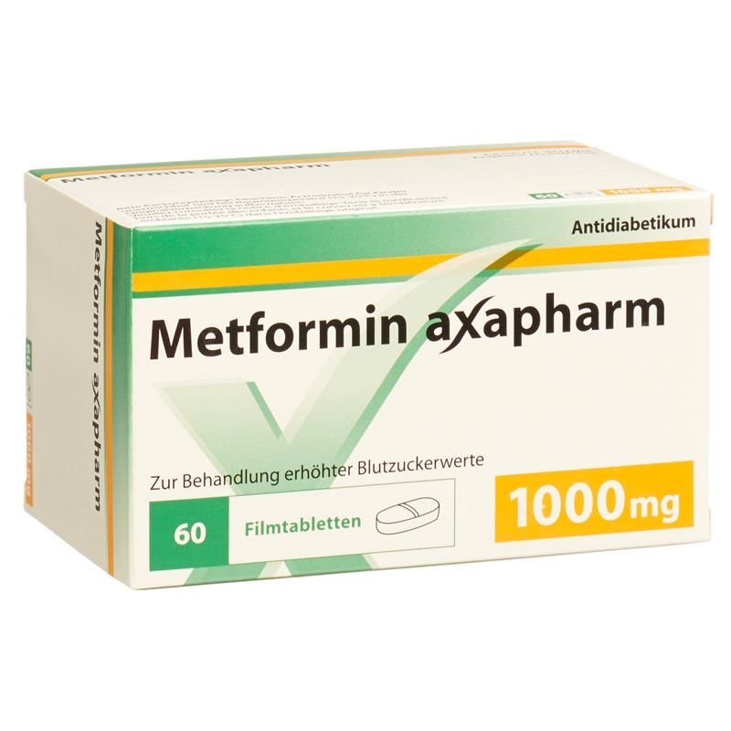 METFORMIN Axapharm Filmtabl 1000 mg 60 Stk