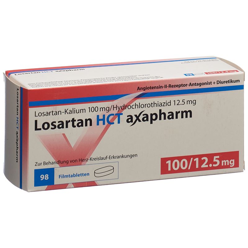 LOSARTAN HCT axapharm Filmtabl 100/12.5mg 98 Stk