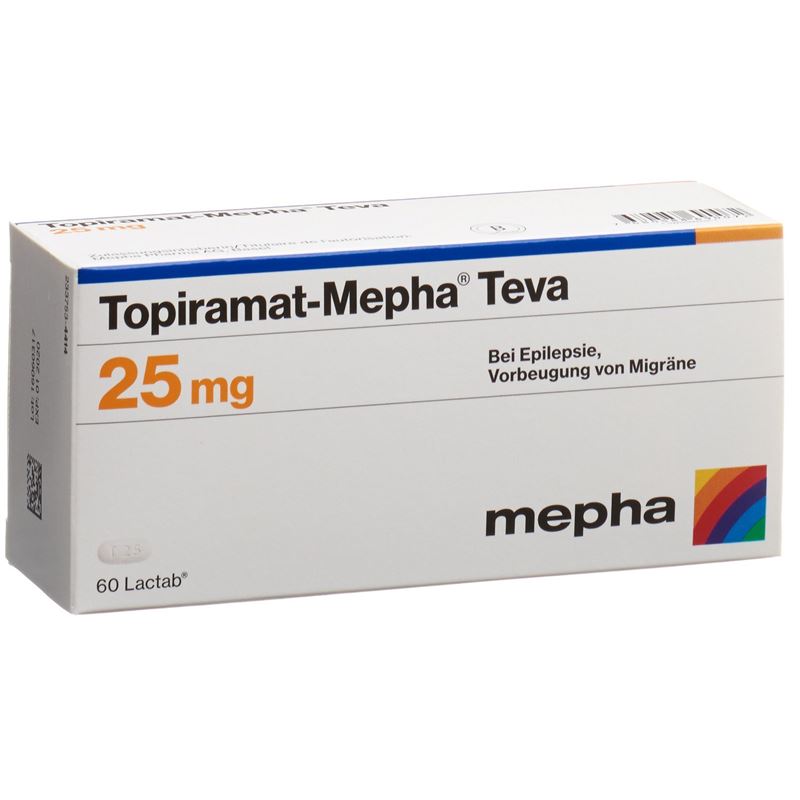 TOPIRAMAT Mepha Teva Lactab 25 mg 60 Stk