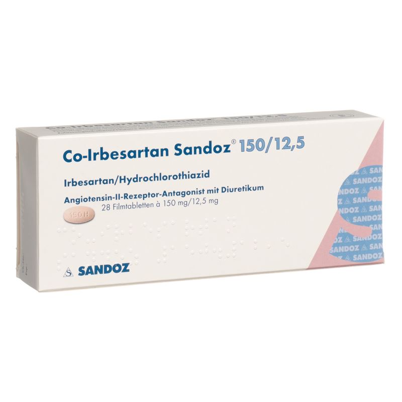 CO-IRBESARTAN Sandoz Filmtabl 150/12.5 mg 28 Stk