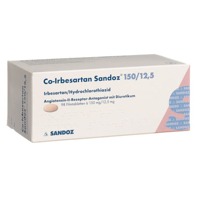 CO-IRBESARTAN Sandoz Filmtabl 150/12.5 mg 98 Stk