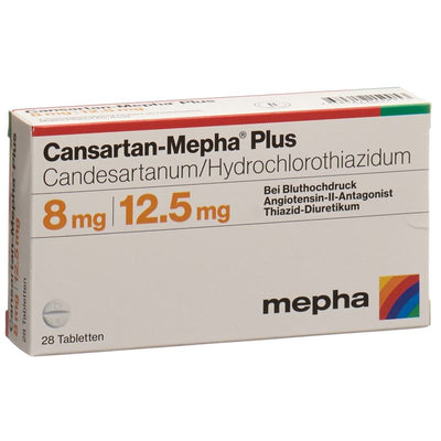 CANSARTAN Mepha plus Tabl 8/12.5 28 Stk