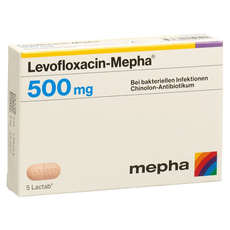 LEVOFLOXACIN Mepha Lactab 500 mg 5 Stk