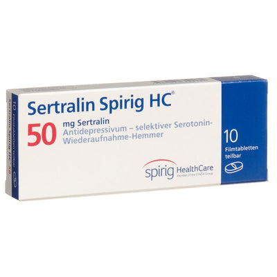 SERTRALIN Spirig HC Filmtabl 50 mg 10 Stk