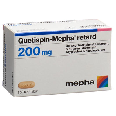 QUETIAPIN Mepha retard Depotabs 200 mg 60 Stk