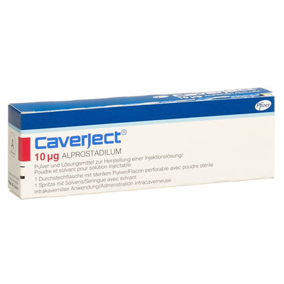 CAVERJECT Trockensub 10 mcg mit Solvens Durchstf