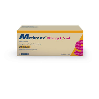 METHREXX Inj Lös 30 mg/1.5ml Fertspr 1.5 ml