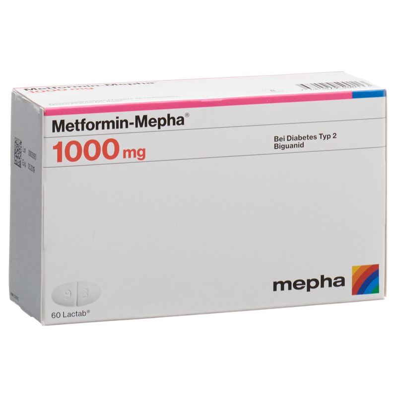 METFORMIN Mepha Filmtabl 1000 mg 60 Stk