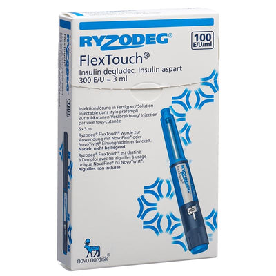 RYZODEG FlexTouch Inj Lös 5 Fertpen 3 ml