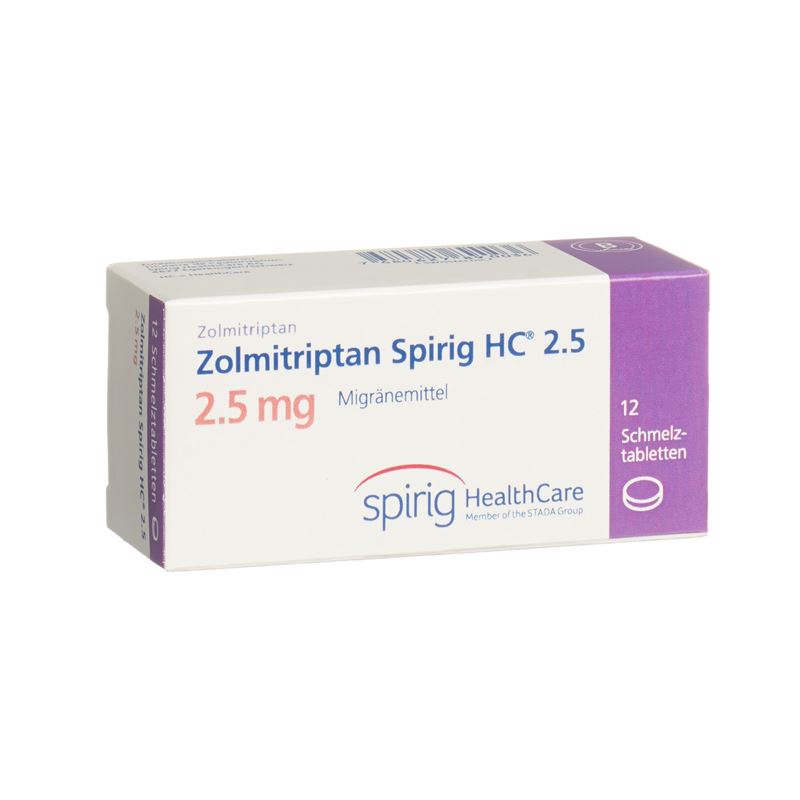 ZOLMITRIPTAN Spirig HC Schmelztabl 2.5 mg 12 Stk