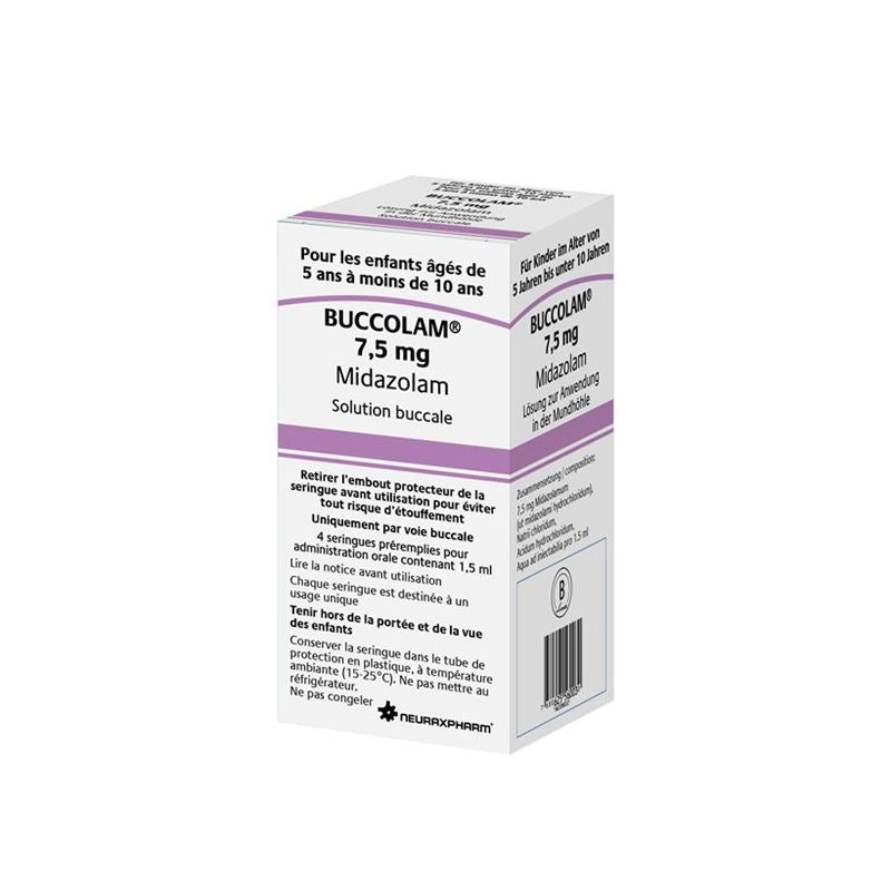 BUCCOLAM Lös 7.5 mg/1.5ml Fertspr 4 Stk