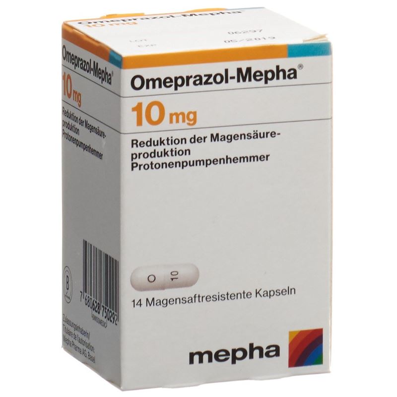 OMEPRAZOL Mepha Kaps 10 mg Ds 14 Stk