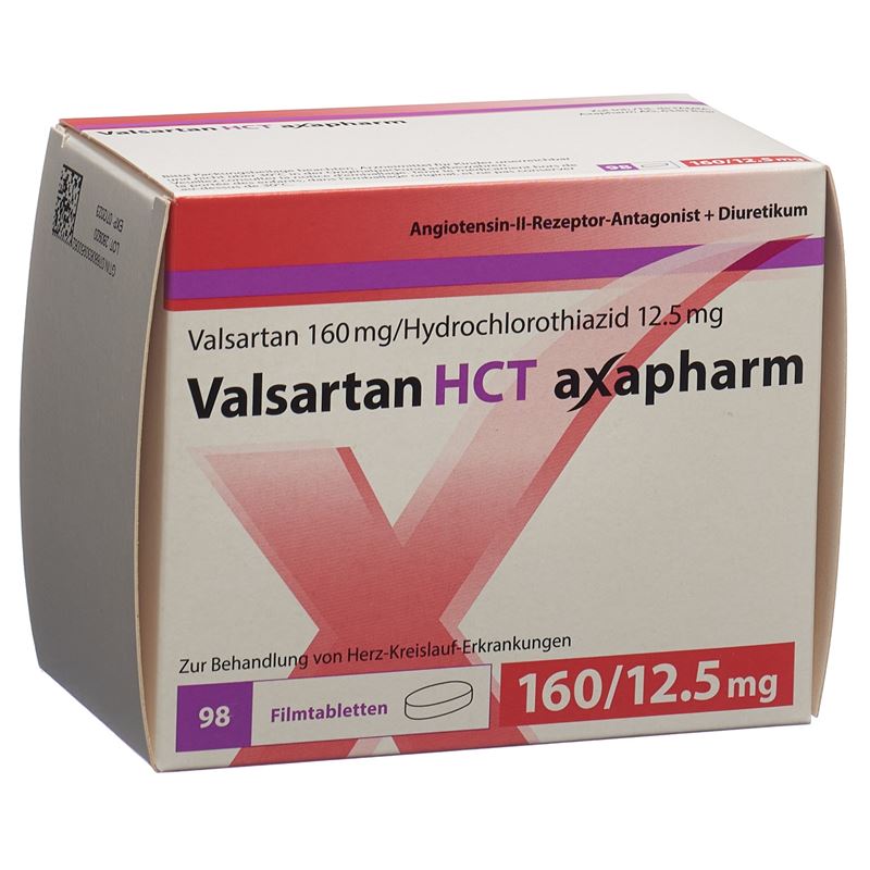 VALSARTAN HCT axapharm 160/12.5 mg 98 Stk