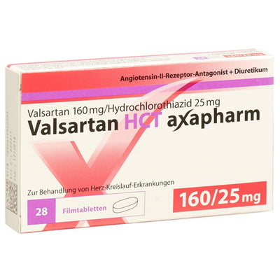 VALSARTAN HCT axapharm 160/25 mg 28 Stk