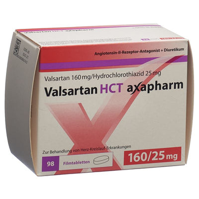 VALSARTAN HCT axapharm 160/25 mg 98 Stk