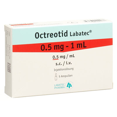 OCTREOTID Labatec Inj Lös 0.5 mg/ml 5 Amp 1 ml