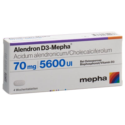 ALENDRON D3-Mepha Wochentabl 70/5600 4 Stk