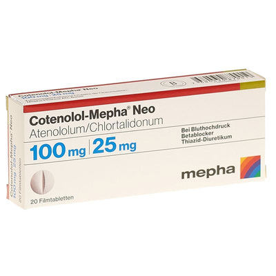 COTENOLOL Mepha Neo Filmtabl 100/25 20 Stk