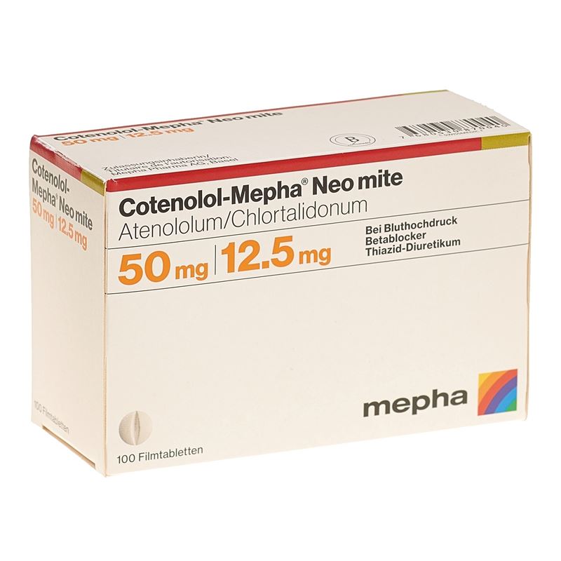 COTENOLOL Mepha Neo mite Filmtabl 50/12.5 100 Stk