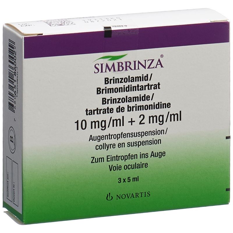 SIMBRINZA Susp Opht 3 Fl 5 ml