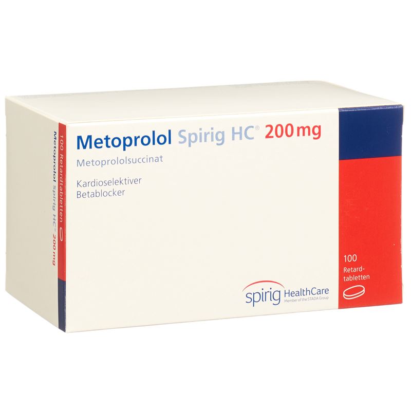 METOPROLOL Spirig HC Ret Filmtabl 200 mg 100 Stk