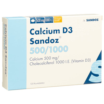 CALCIUM D3 Sandoz Kautabl 500/1000 Ds 120 Stk