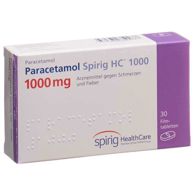 PARACETAMOL Spirig HC Filmtabl 1000 mg 30 Stk